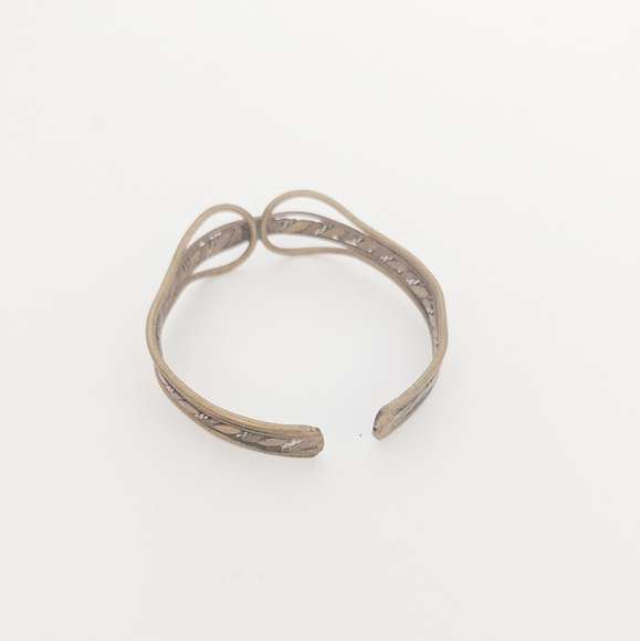 Copper and 925 Silver crafted bracelet adjustable - Picture 2 of 3